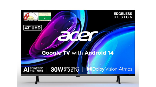 Acer 108 cm 43 inches Ultra I Series 4K Ultra HD Smart LED Google TV
